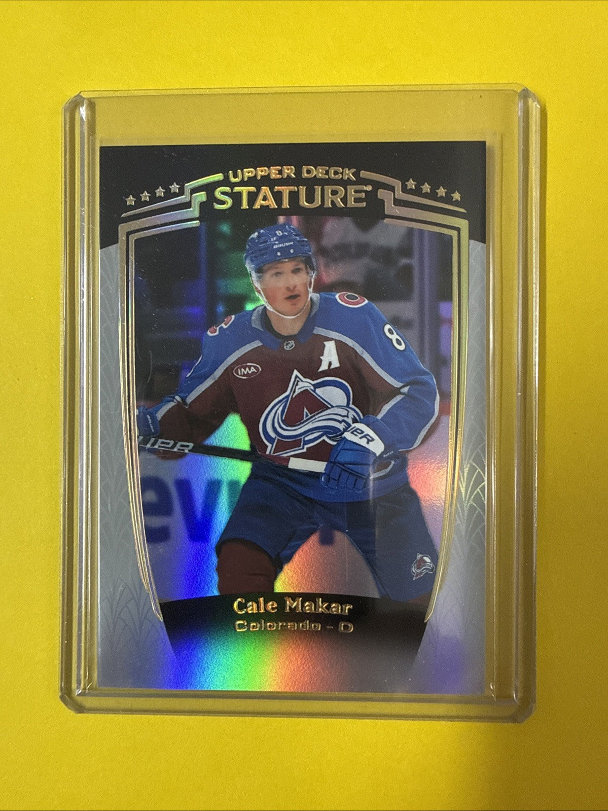 Cale Makar 2024/25 Stature Hockey Card - front