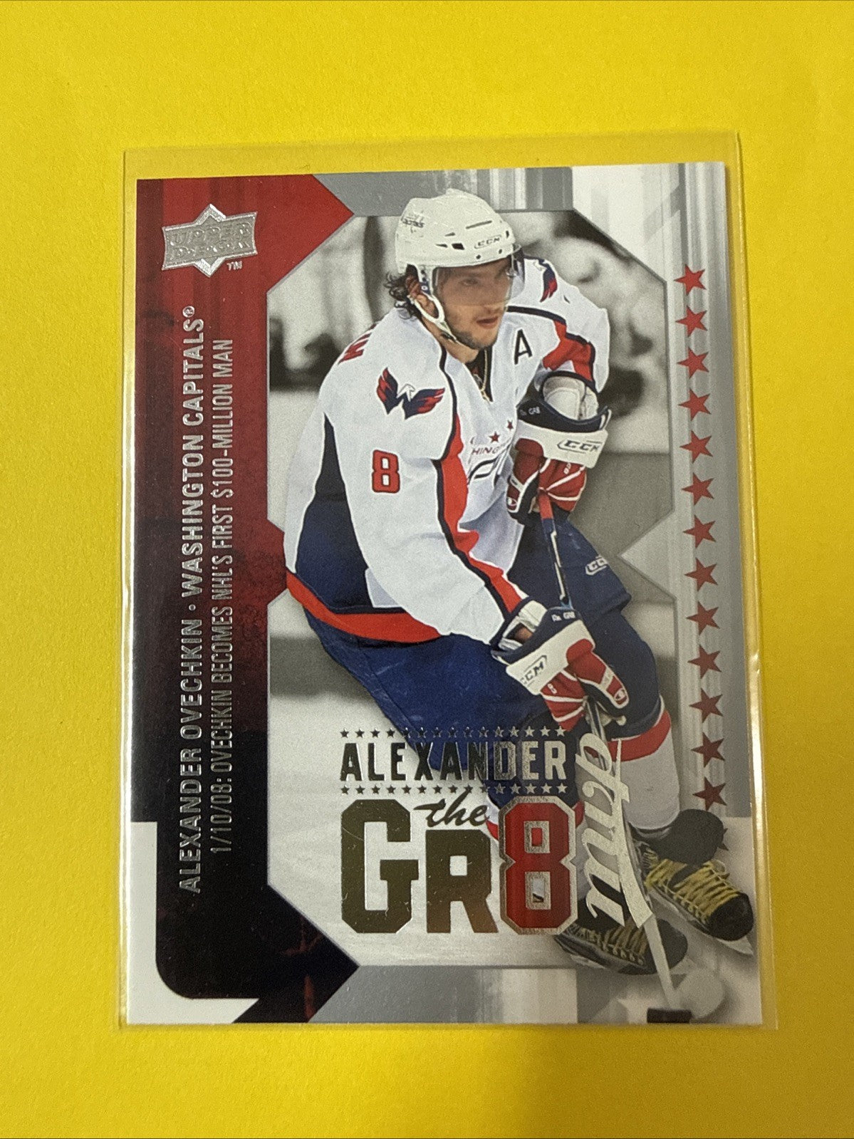 Alexander Ovechkin 2008 Card - front