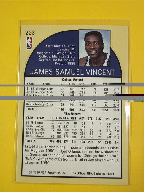 1990-91 NBA Hoops - Michael Jordan Wearing #12 His Jersey Was Stolen - back