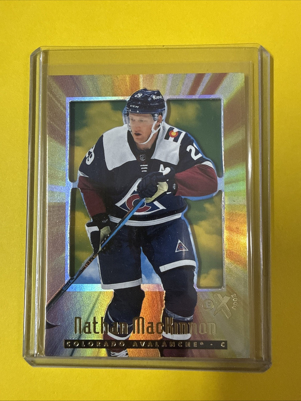 Nathan MacKinnon 2023/24 Skybox EX Card - front