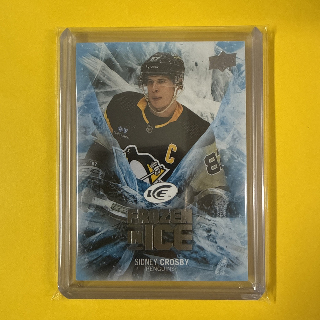 Sidney Crosby 2023/24 UD Ice Frozen Card (opened) Insert - front