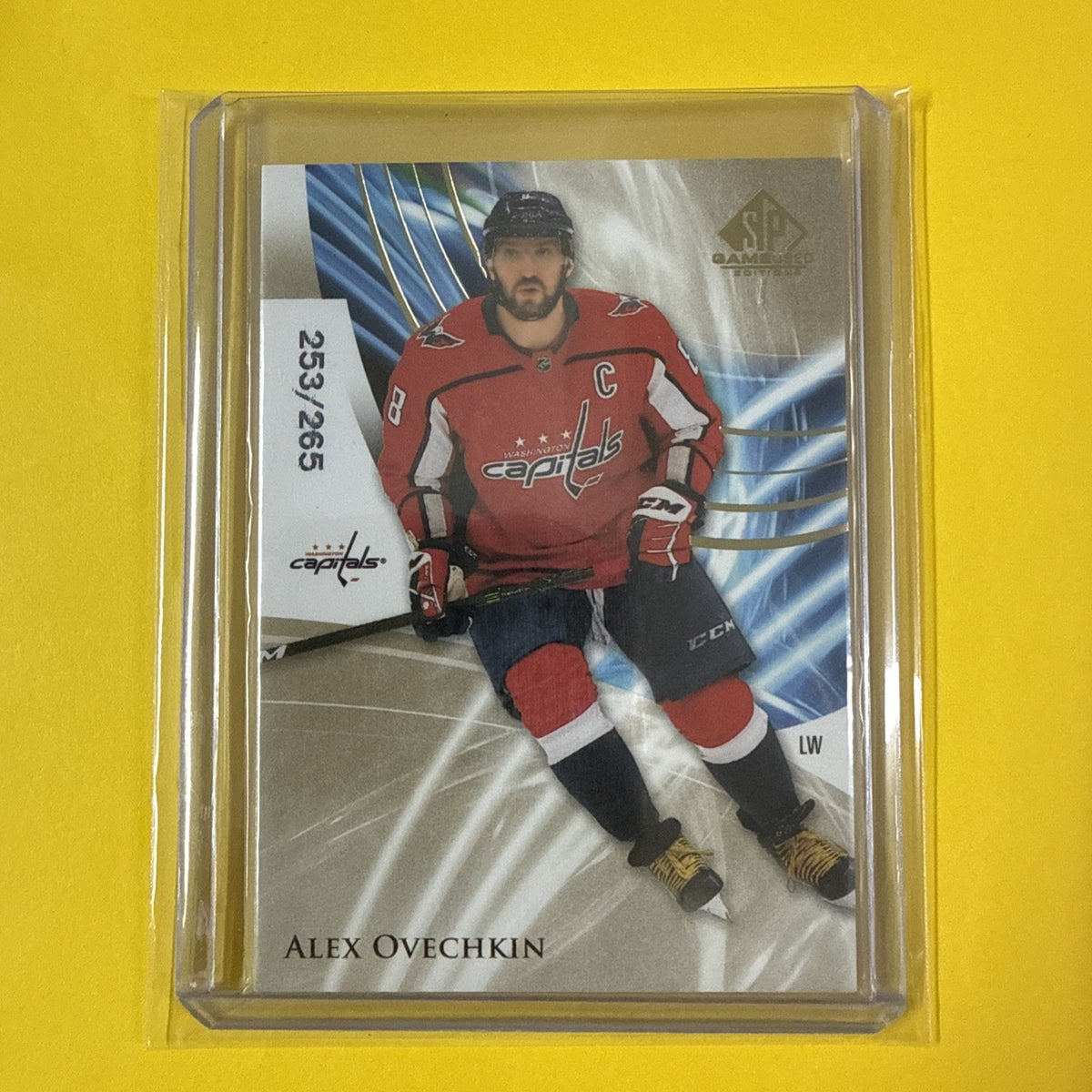 Alex Ovechkin 2020/21 SP Game Used Cards Out of /265 - front