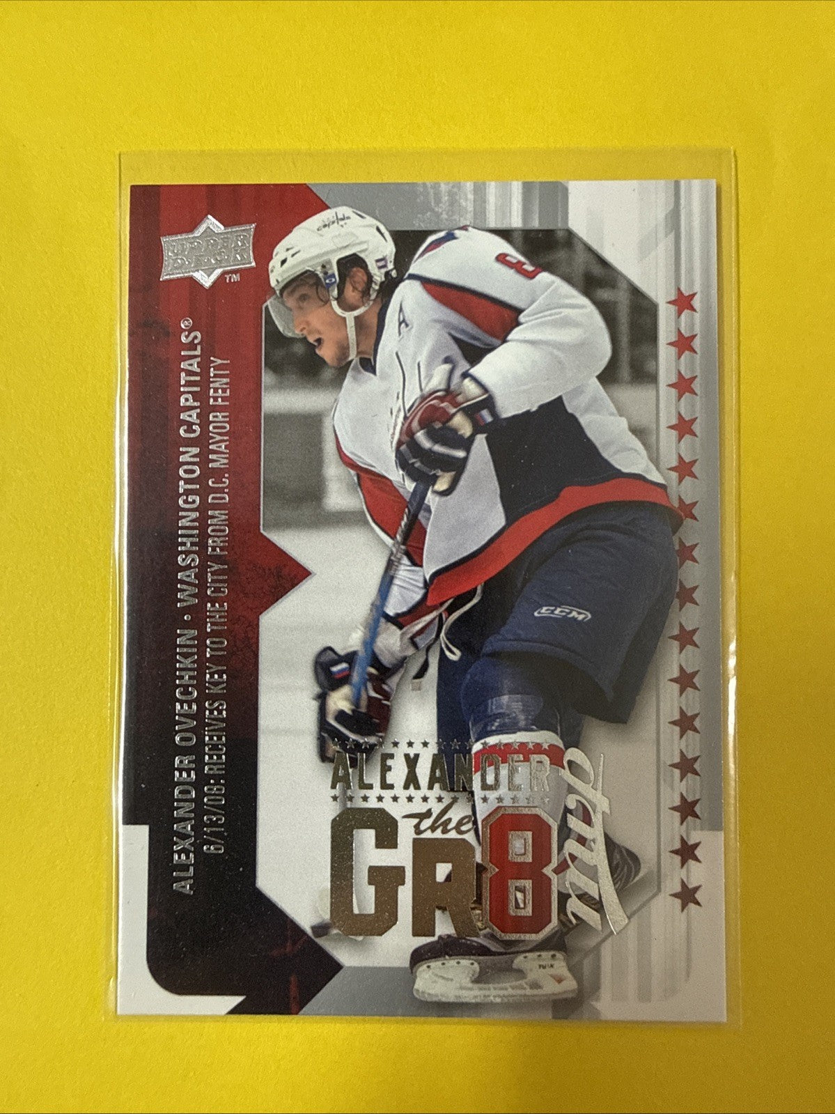 Alexander Ovechkin 2008 Card - front