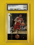 LeBron James 2004 UD Rivals Gold Autograph Facsimile Card Graded 6.5 - front