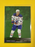 Overtime 2025/26 Green Foil 71/199 Connor McDavid Card - front