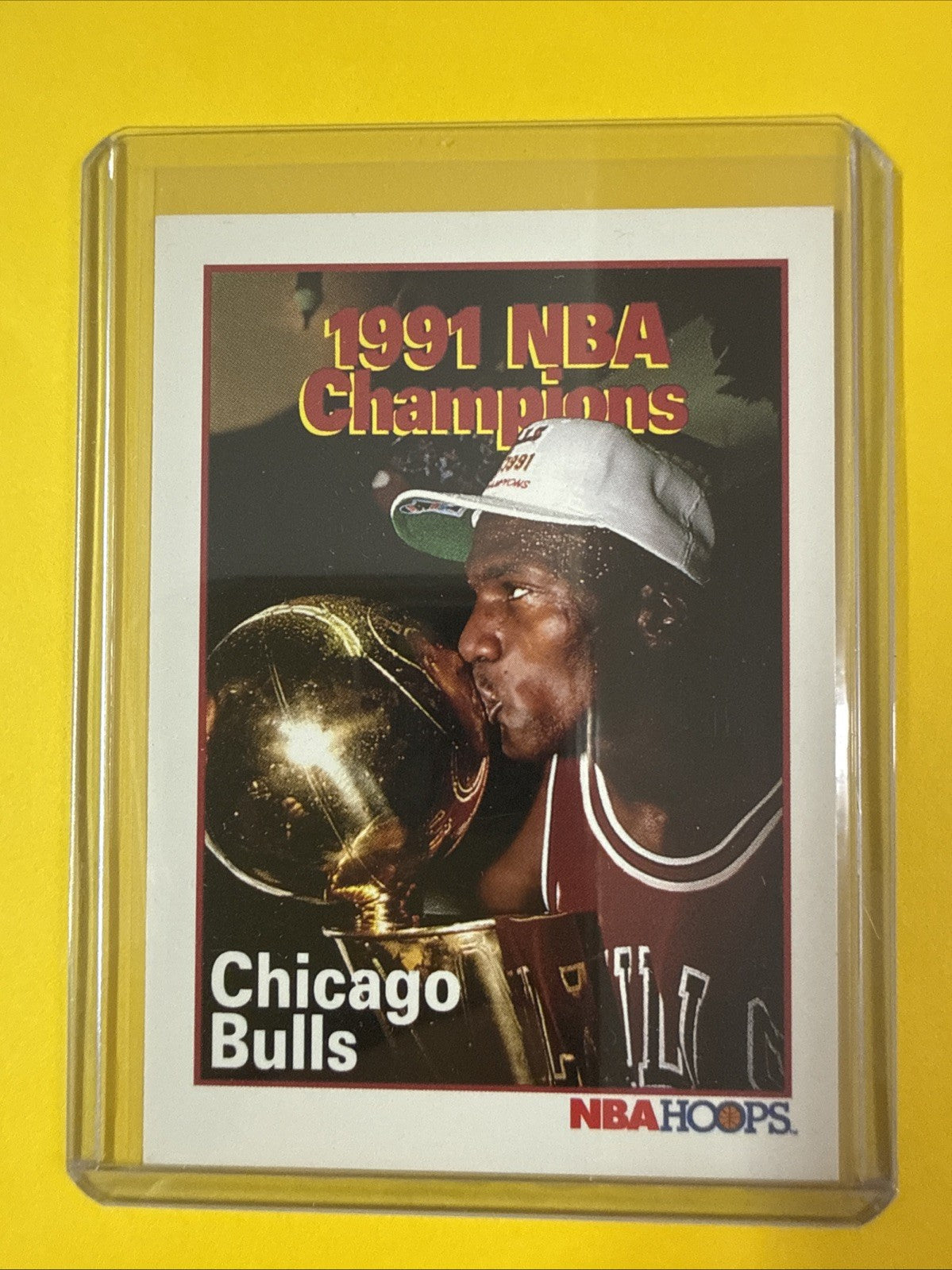 Michael Jordan 1991/92 NBA Hoops Card #543 - front