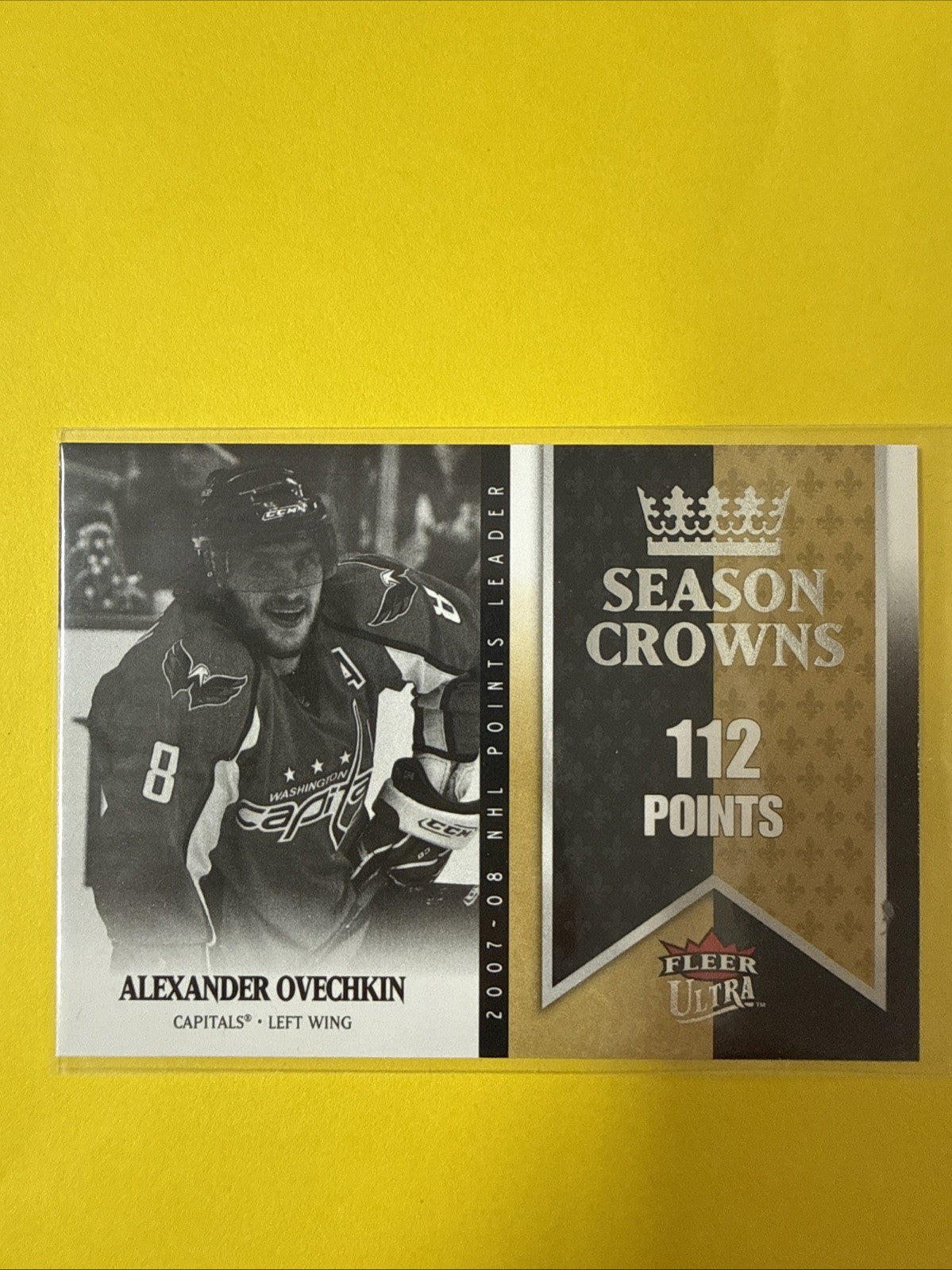 Alexander Ovechkin 2008 Card - front