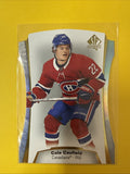 Cole Caufield 2021/22 SP Authentic Die Cut Rookie Card - front