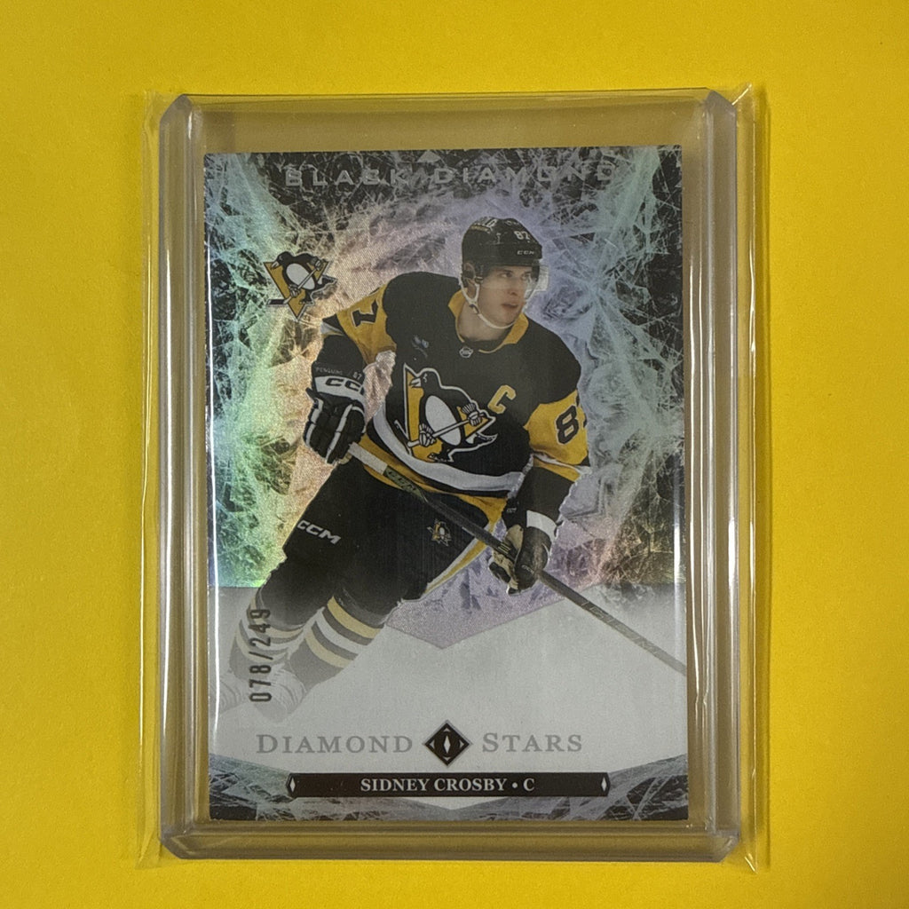 Sidney Crosby 2024/25 Black Diamond Stars Card Out of /249 - front