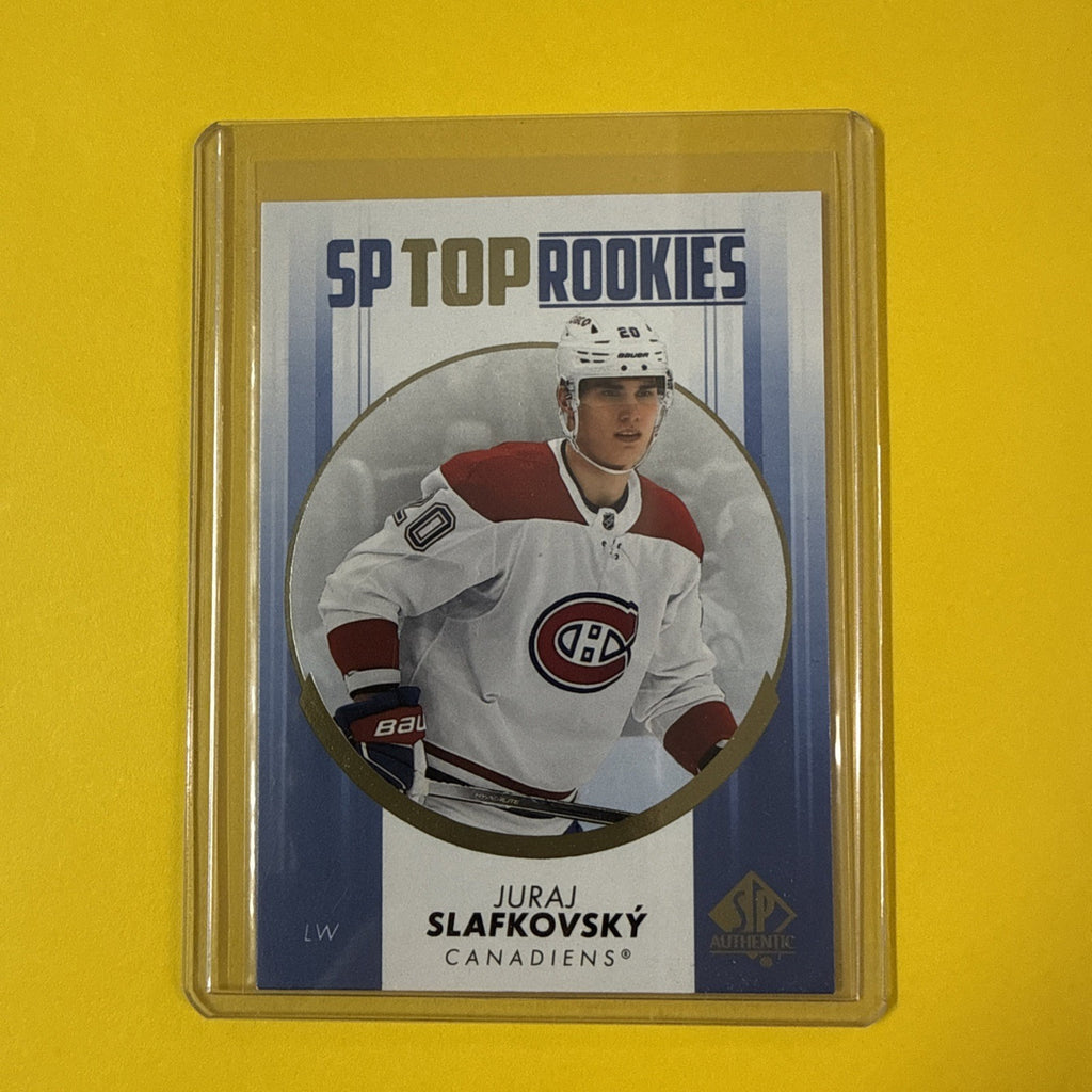 Juraj Slafkovsky 2022/23 Rookie Card SP Authentic Top Rookies Blue - front