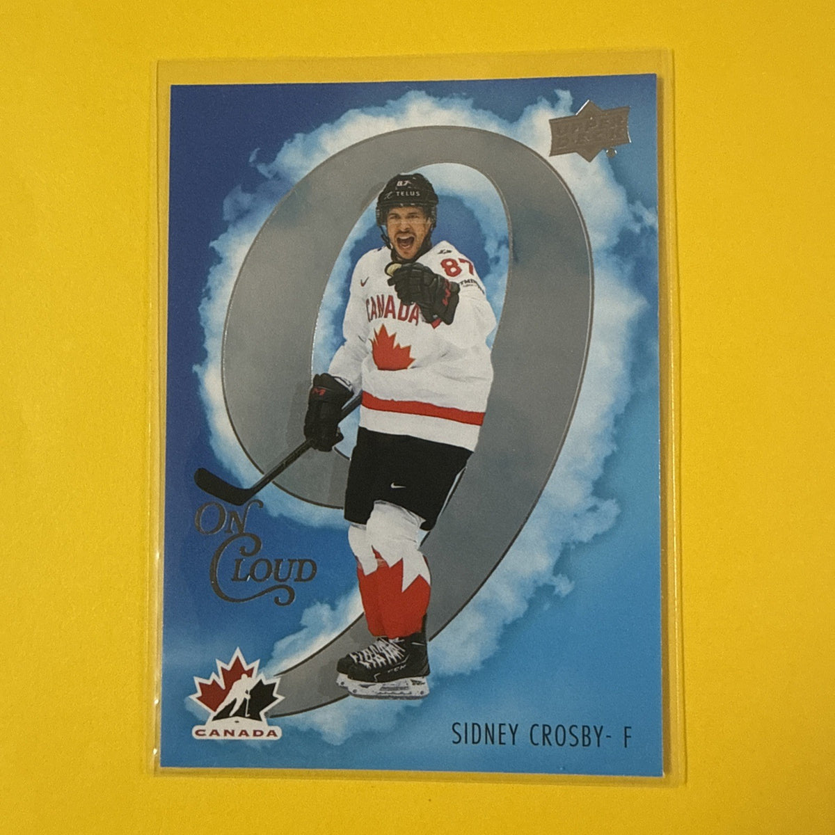 Sidney Crosby 2026 UD Team Canada on Cloud 9 Card - front