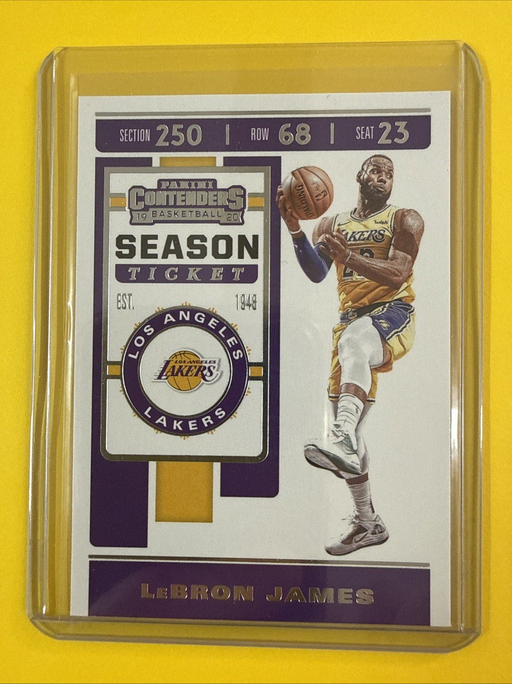 LeBron James 2019/20 NBA Card - front