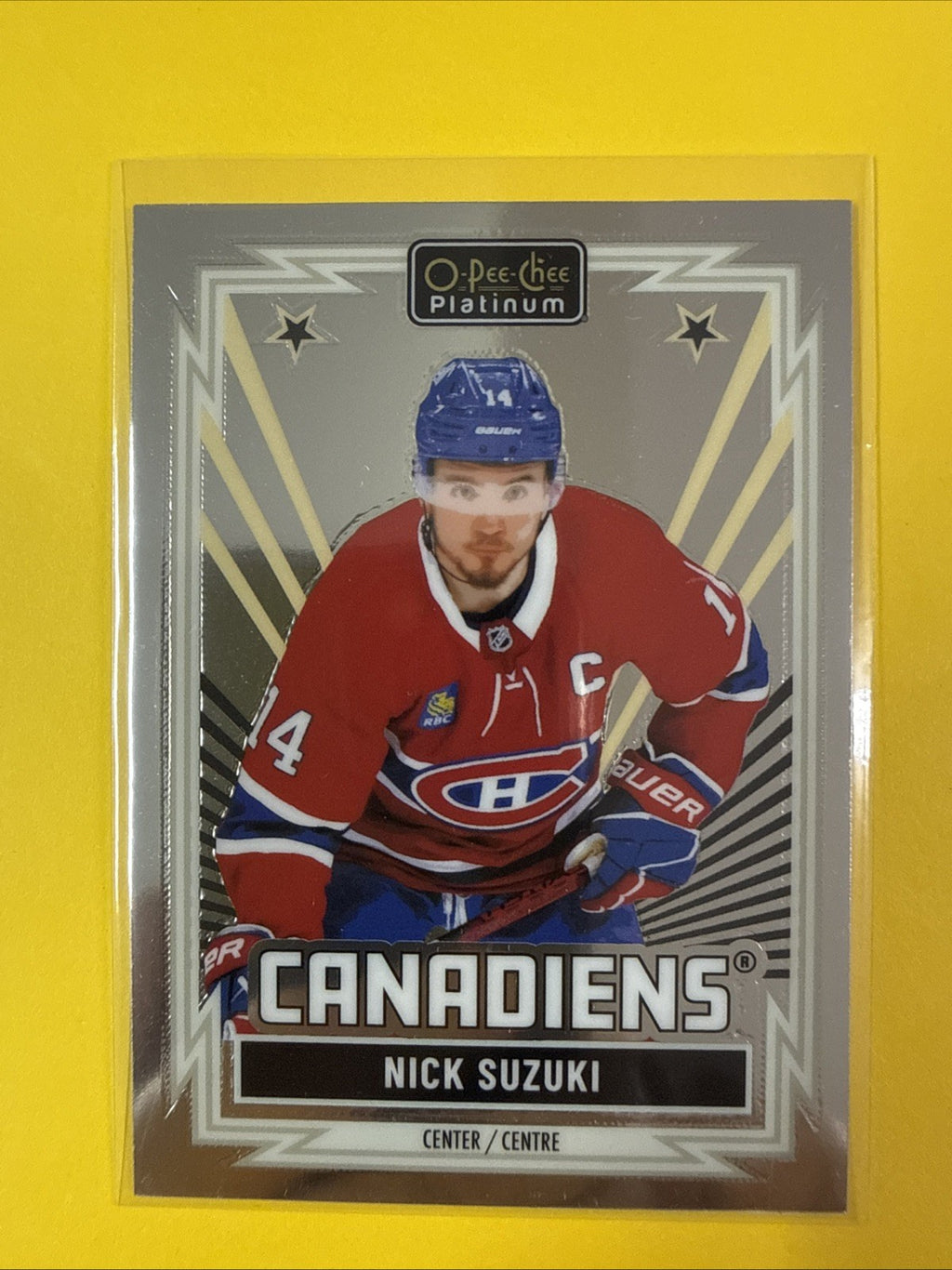 Nick Suzuki 2025/26 O Pee Chee Platinum Retro Card #R-39 - front
