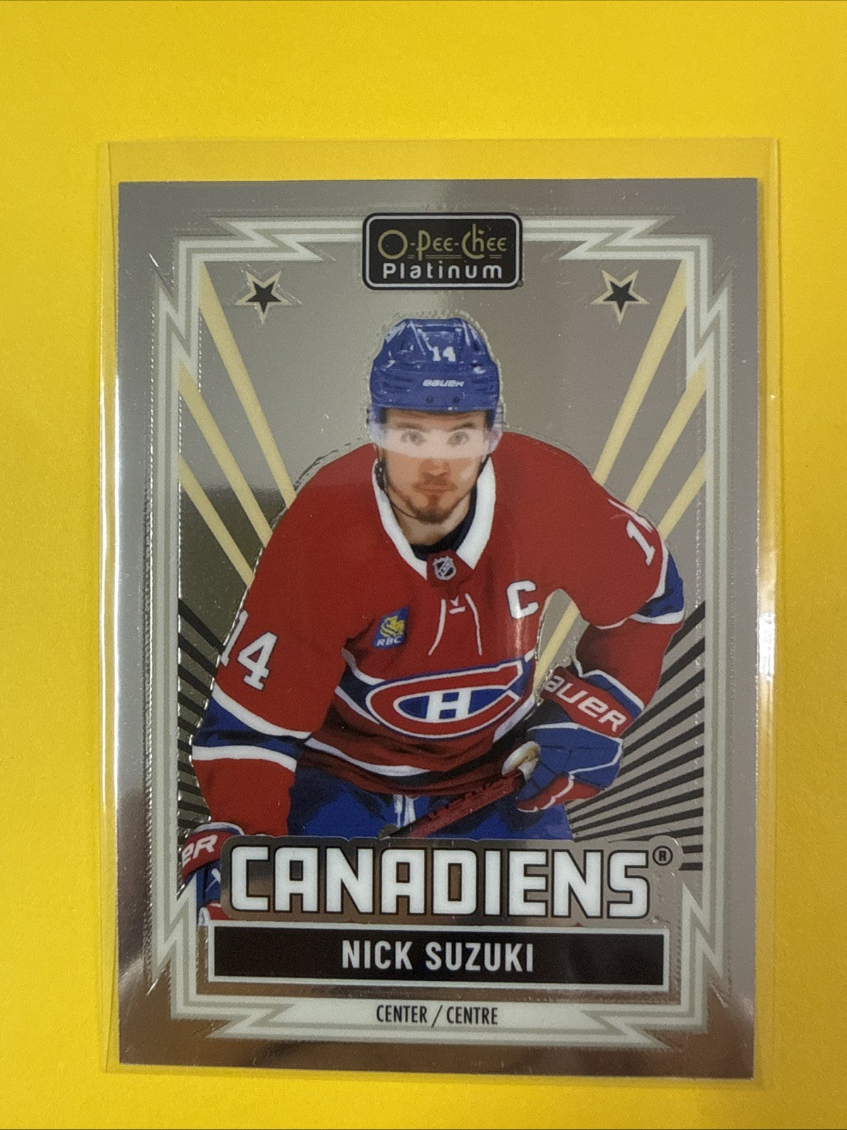 Nick Suzuki 2025/26 O Pee Chee Platinum Retro Card #R-39 - front
