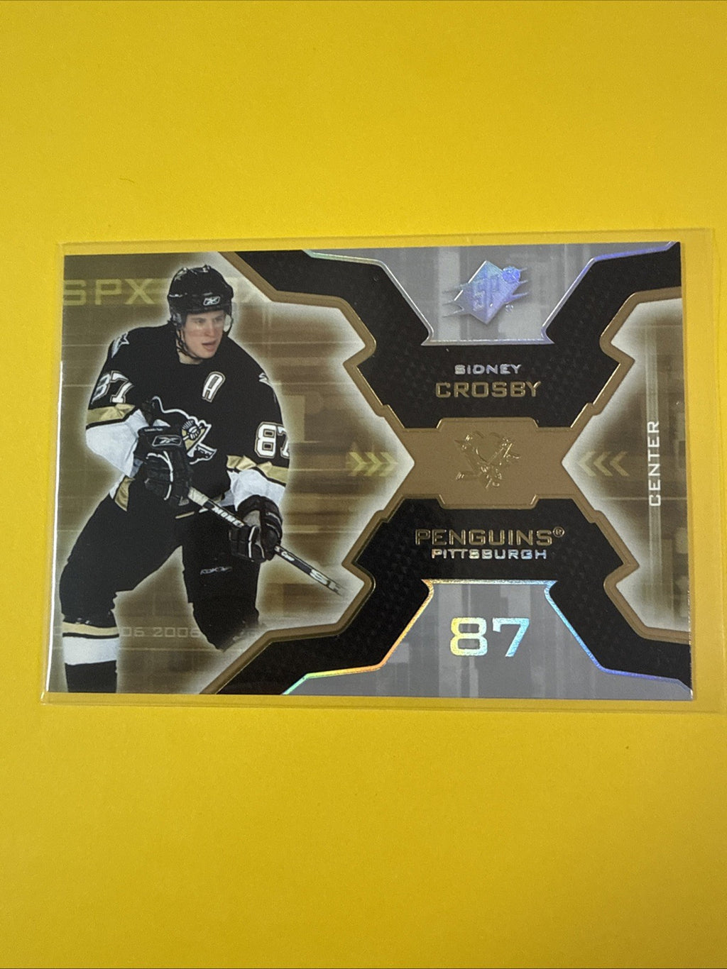 Sidney Crosby 2006/07 SPx Card - front
