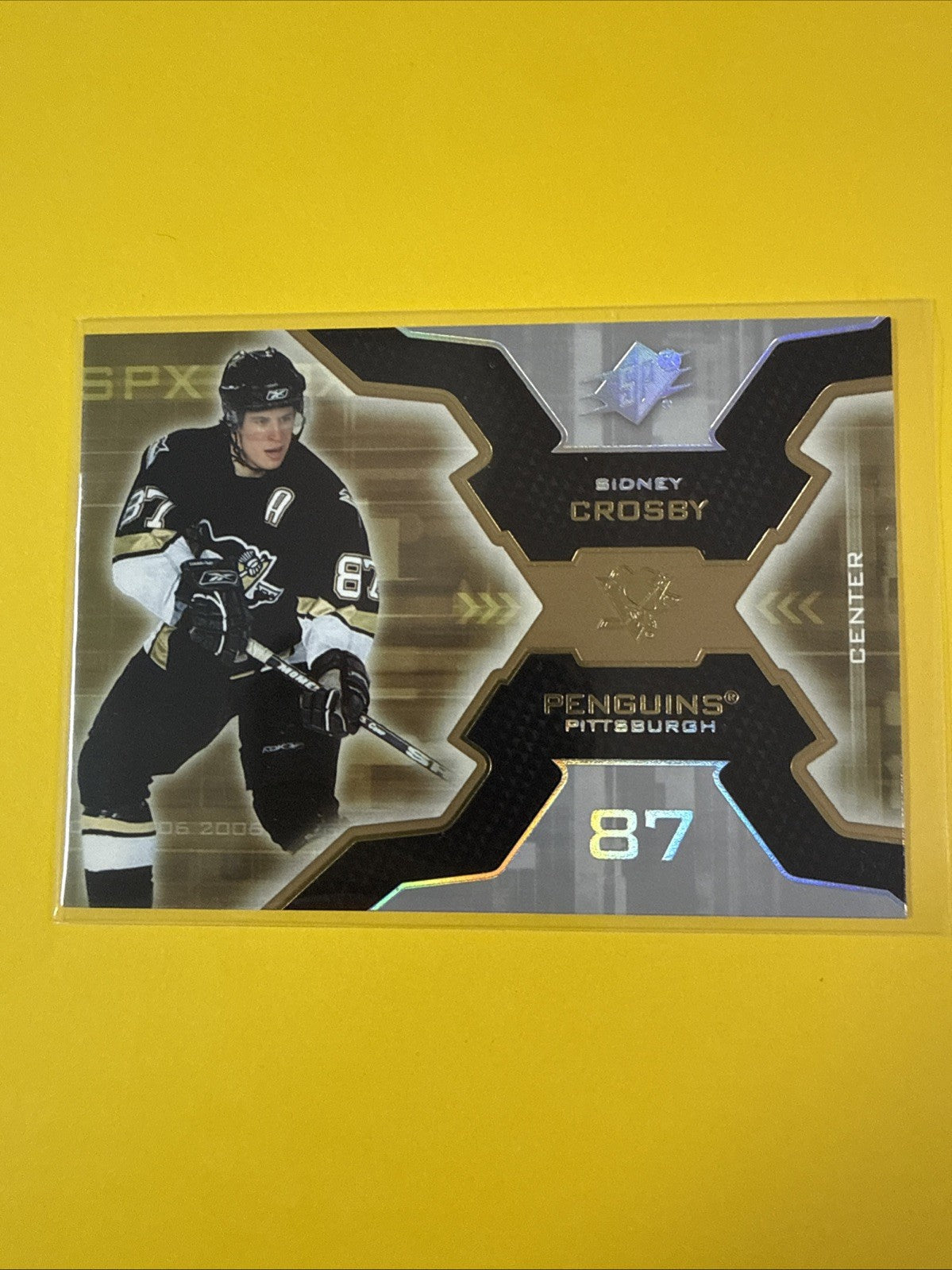 Sidney Crosby 2006/07 SPx Card - front
