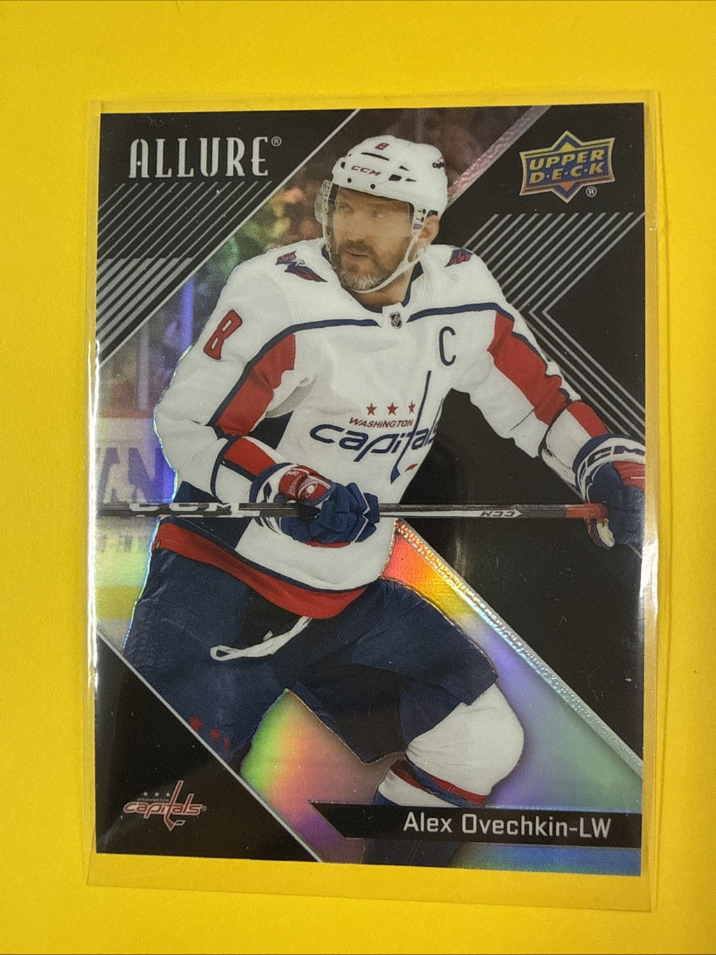 Alex Ovechkin 2024/25 Allure Black Rainbow Card - front