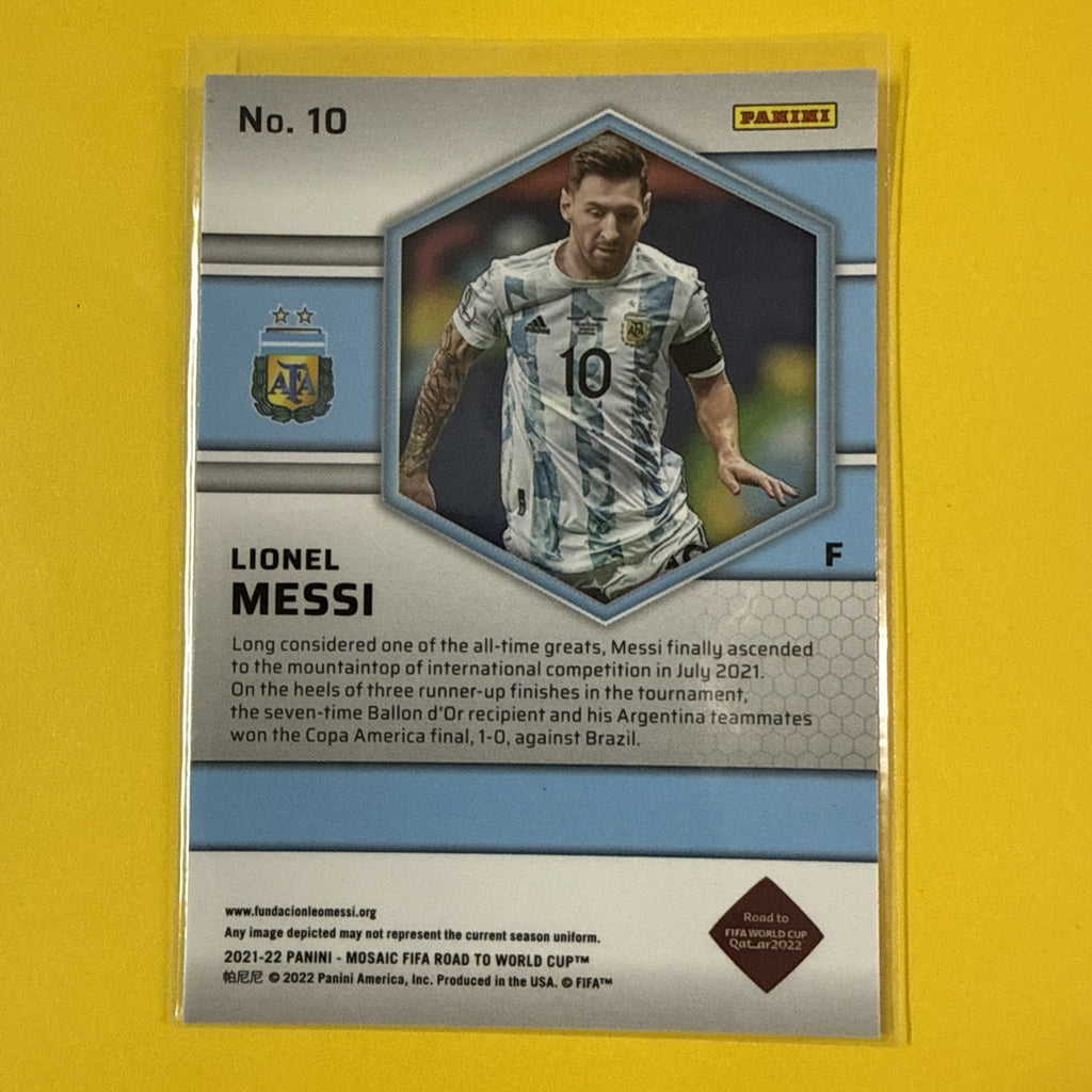 Lionel Messi 2021/22 Chrome Card - back