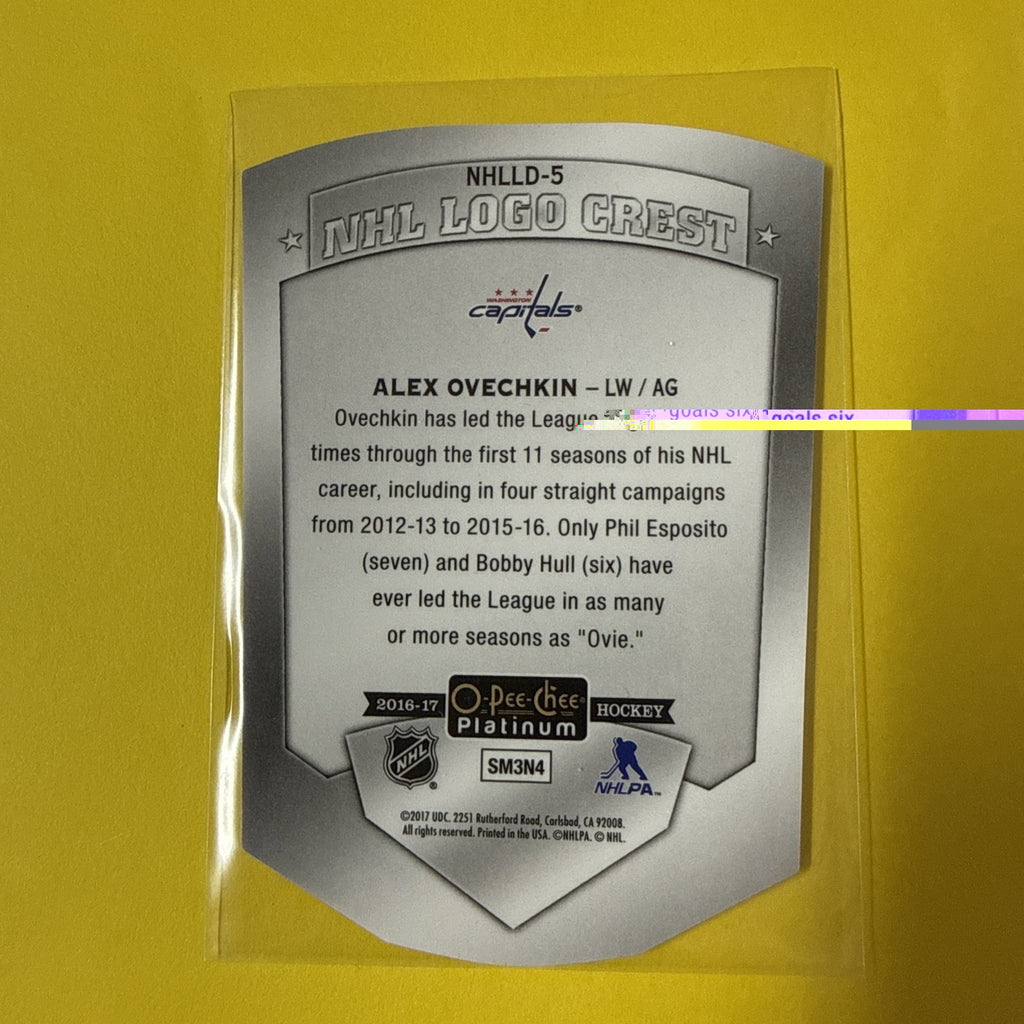 Alexander Ovechkin 2016 Card - back