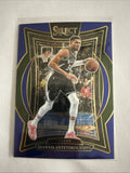 Giannis Antetokounmpo 2024/25 Panini Select Blue Chrome Card - front