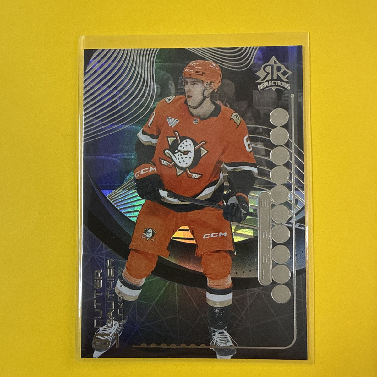 Cutter Gauthier 2024/25 UD Triple Reflections Rookie Card - front