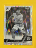 Julian Alvarez 2022/23 Topps Chrome Manchester City Raywave Rookie Soccer Card - front