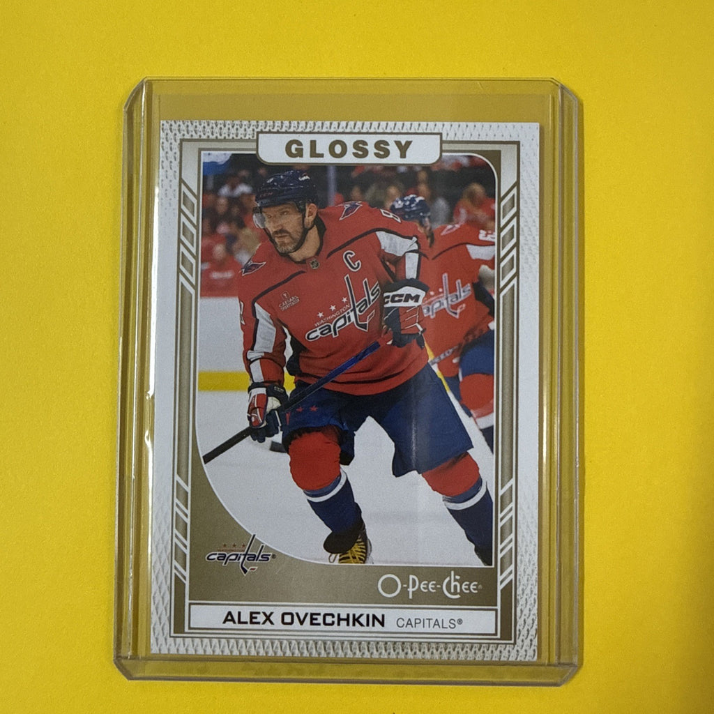 Alex Ovechkin 2023/24 O Pee Chee Glossy Gold Card - front
