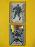 Macklin Celebrini 2025/26 Artifacts + Allure 2 Hockey Cards - front
