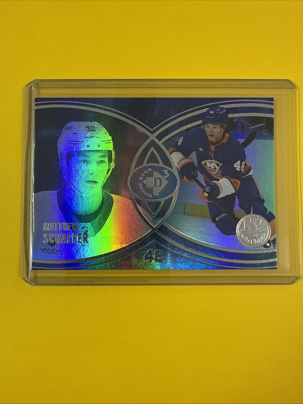 Matthew Schaefer 2025/26 UD3 Rookie Card Extended Series - front