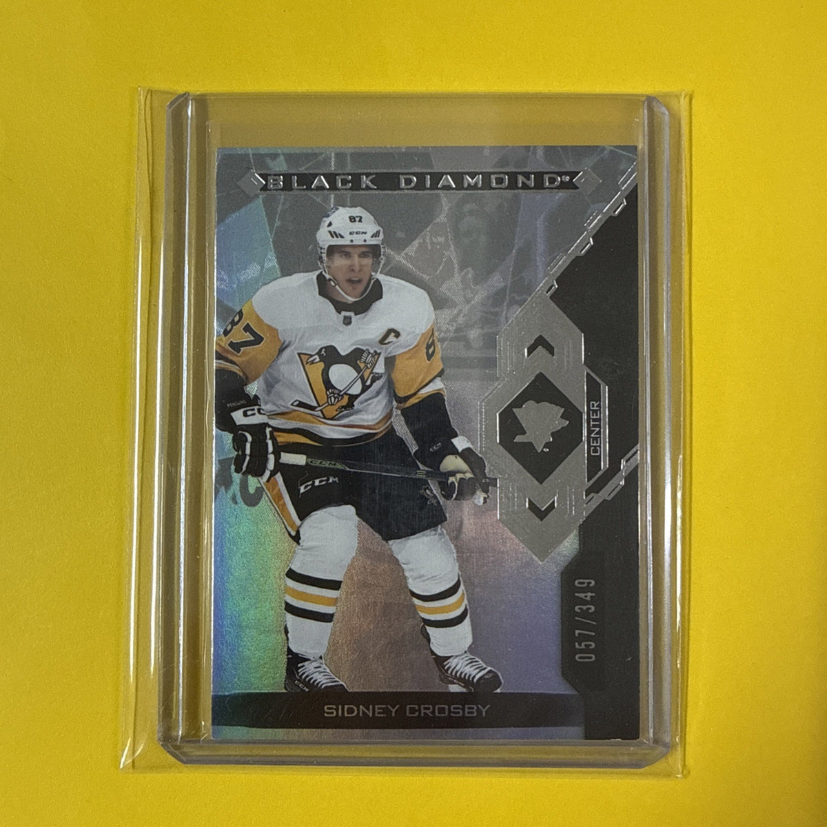 Sidney Crosby 2022/23 Black Diamond Card Out of /349 - front