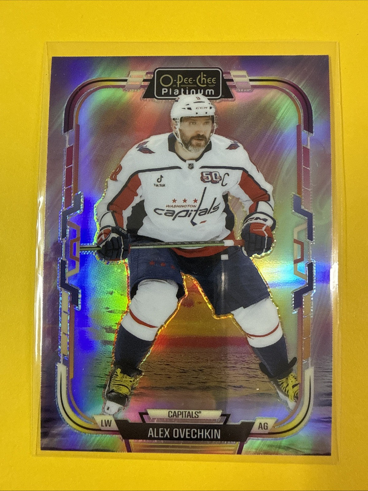 2025-26 O-Pee-Chee Platinum Sunset #120 Alex Ovechkin - front
