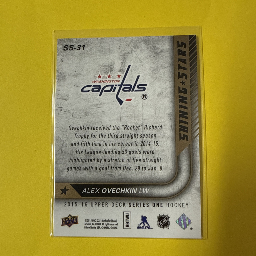 Alexander Ovechkin 2015 Card - back