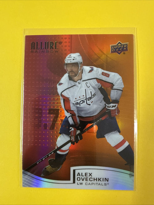 Alex Ovechkin 2021/22 UD Allure Rainbow Card - front