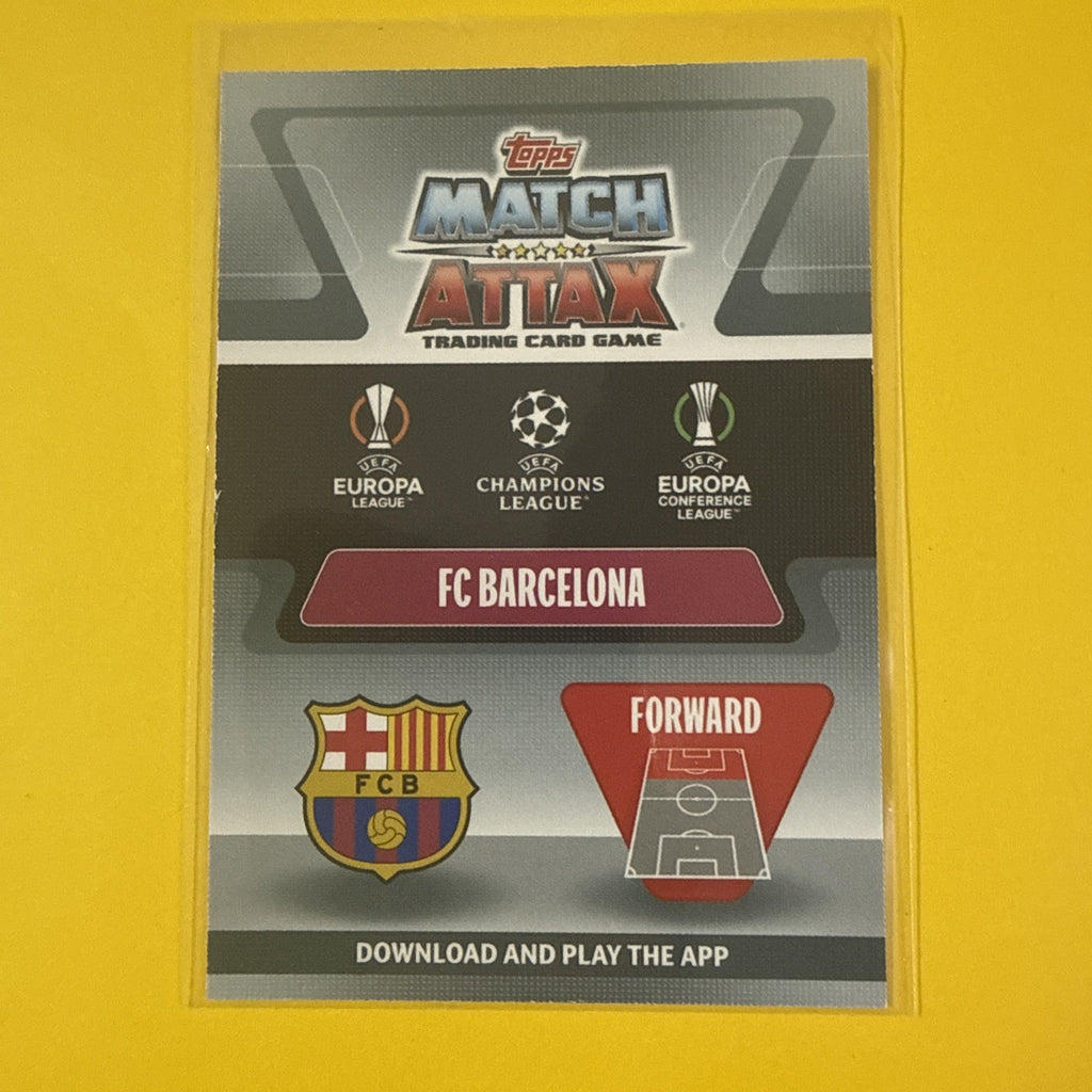Lionel Messi 2021/22 Topps Match Card - back