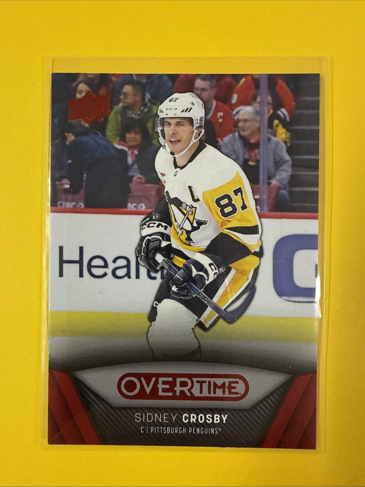 Sidney Crosby 2024/25 UD Overtime Card - front