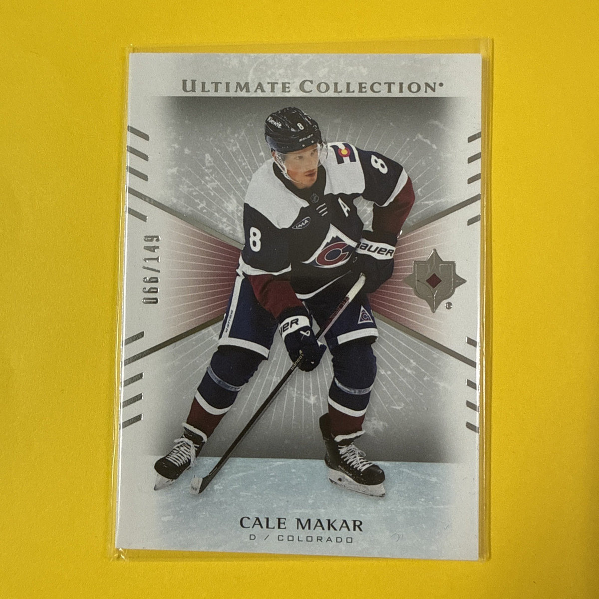 Ultimate Collection Hockey 2025/26 Cale Makar Card /149 - front