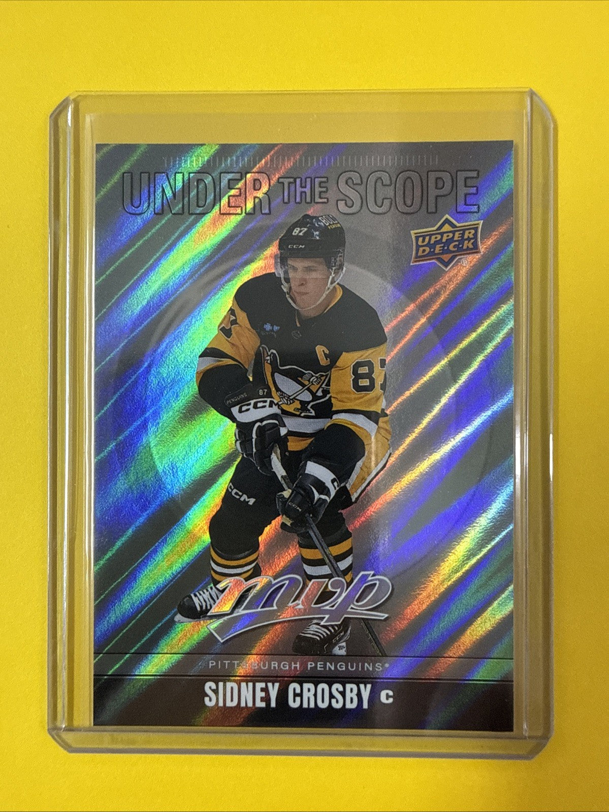 Sidney Crosby 2024/25 Mvp Under Scope Card - front