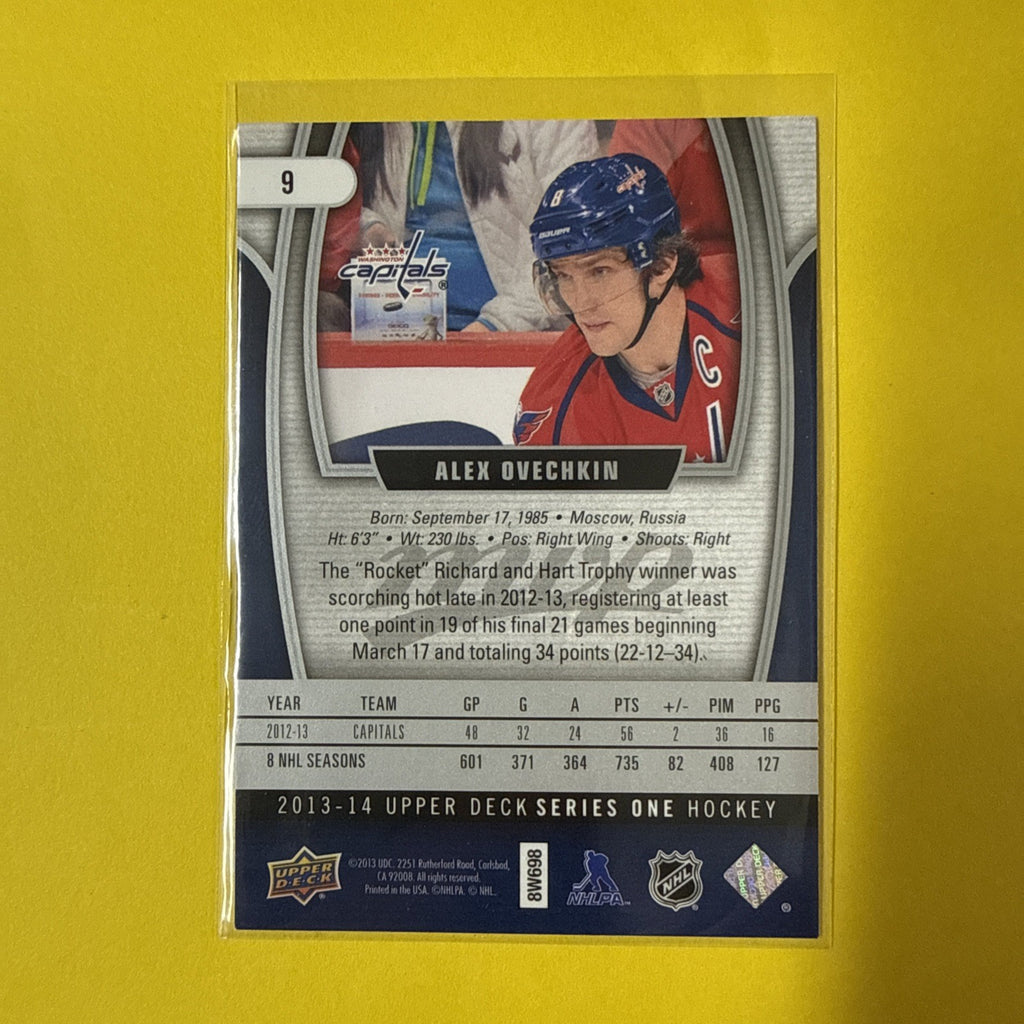 Alexander Ovechkin 2013 Card - back