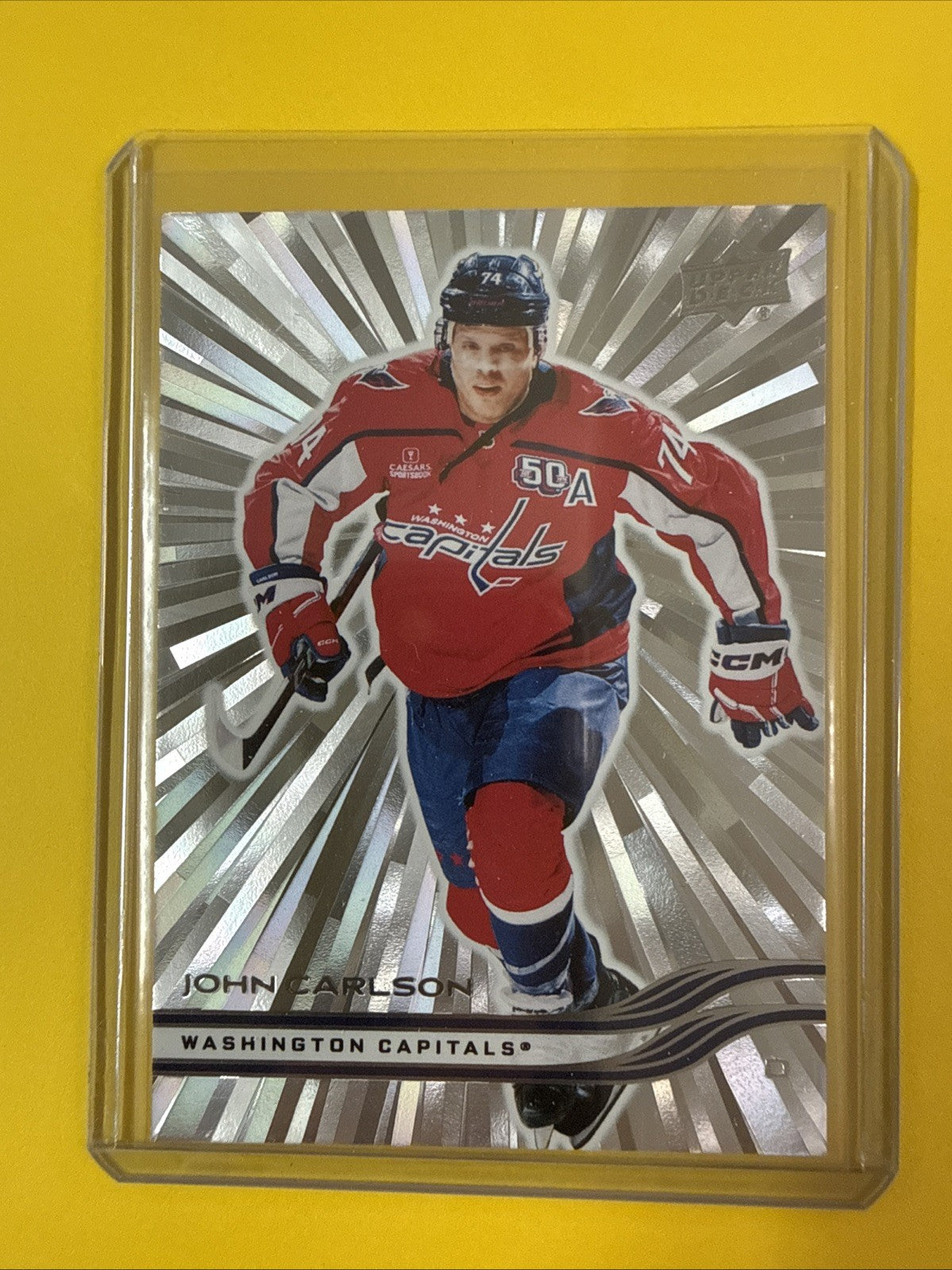 John Carlson 2025/26 UD Outburst Card #439 - front