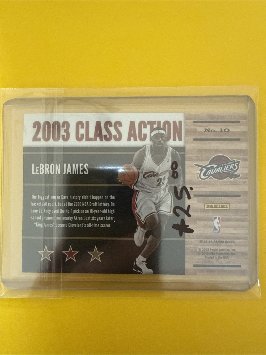 LeBron James 2013/14 Card - back
