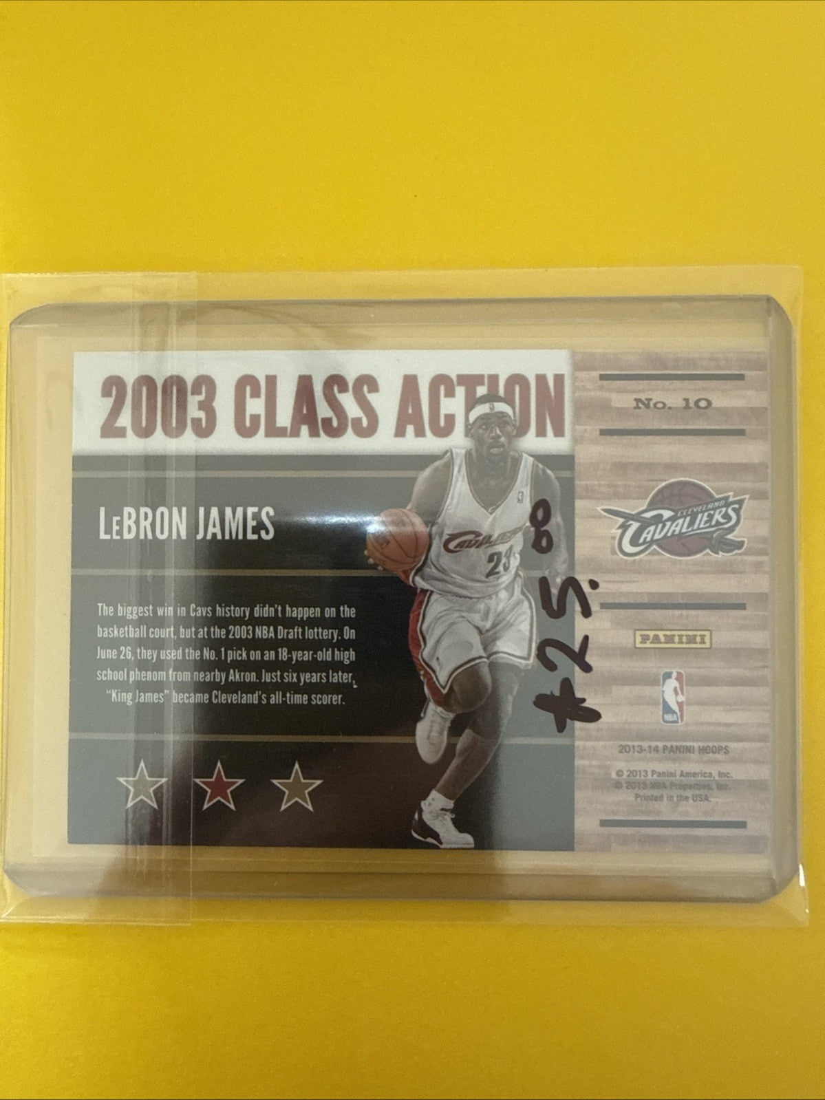 LeBron James 2013/14 Card - back