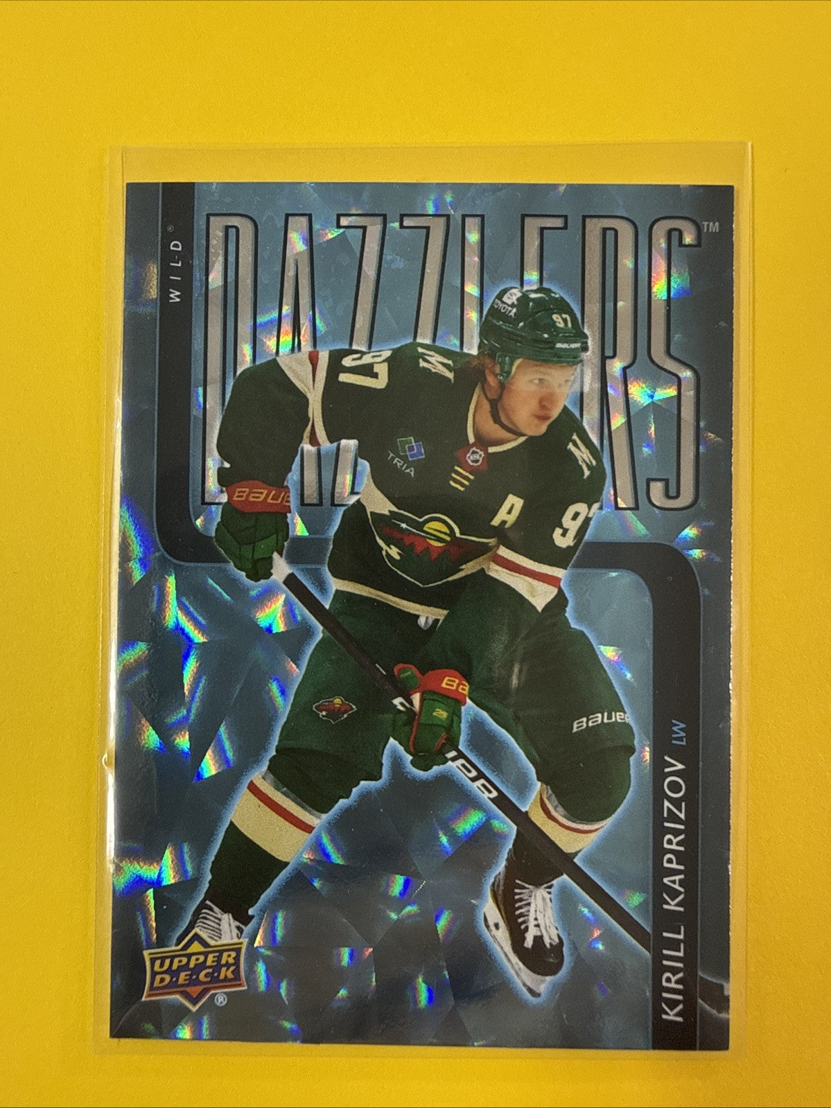Kirill Kaprizov 2025/26 UD Blue Dazzlers Card - front