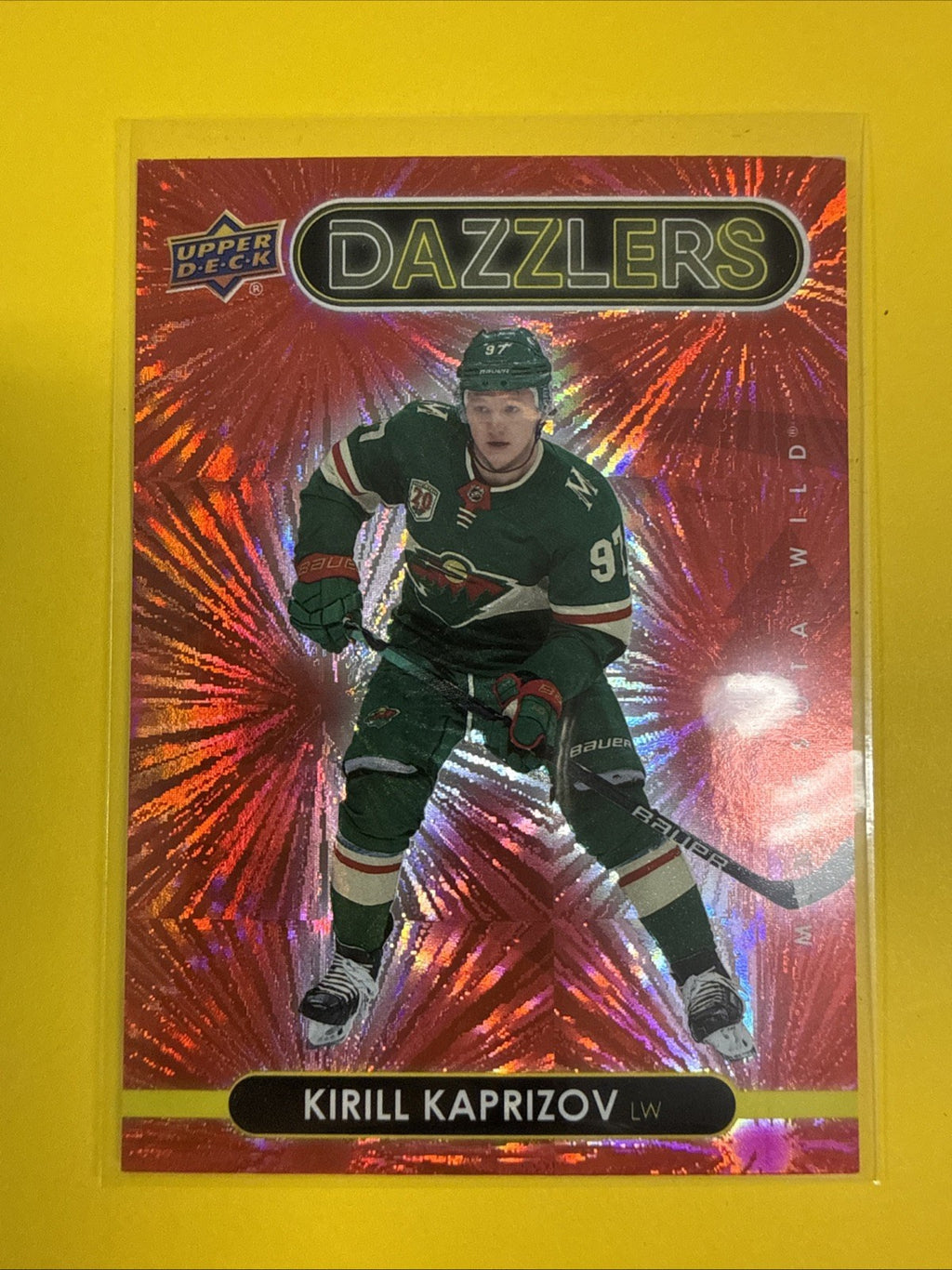 Kirill Kaprizov 2021/22 UD Red Dazzlers - front