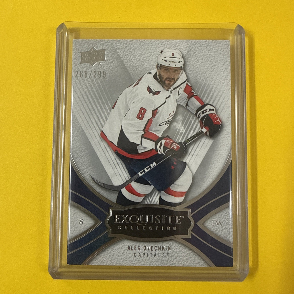 Alex Ovechkin 2022/23 Exquisite Collection Card 288/299 - front