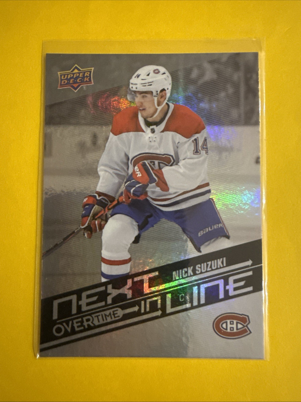 Nick Suzuki 2019/20 Rookie Card Overtime Next in Line - front