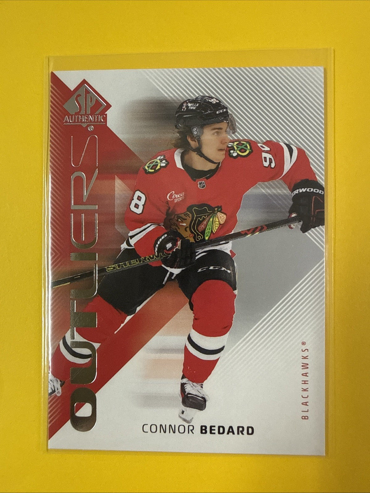 Connor Bedard 2025/26 SP Authentic Outliers Card - front