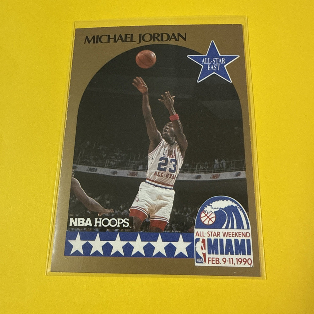 1990-91 NBA Hoops - All-Star Game Michael Jordan #5 - front