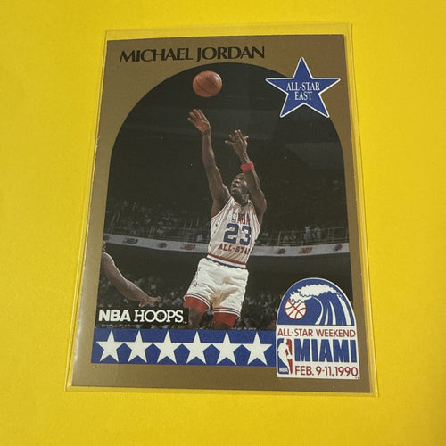 1990-91 NBA Hoops - All-Star Game Michael Jordan #5 - front