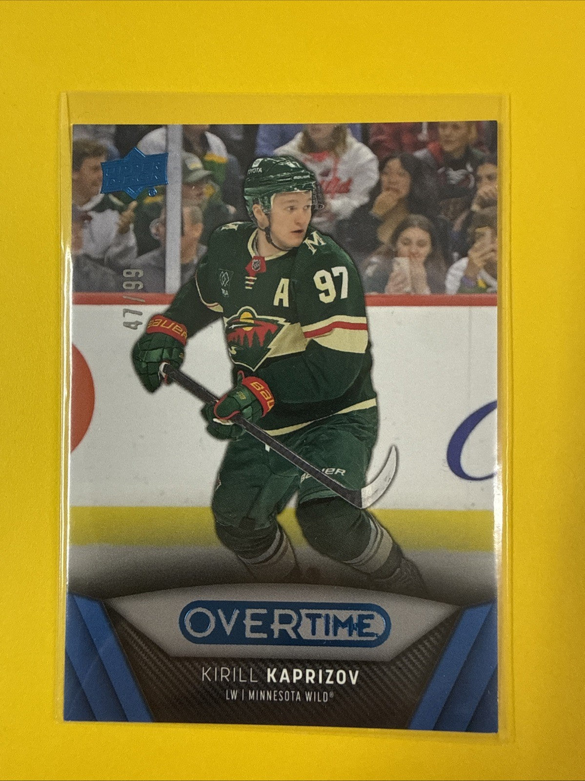 Kirill Kaprizov 2024/25 Overtime Hockey Card - front