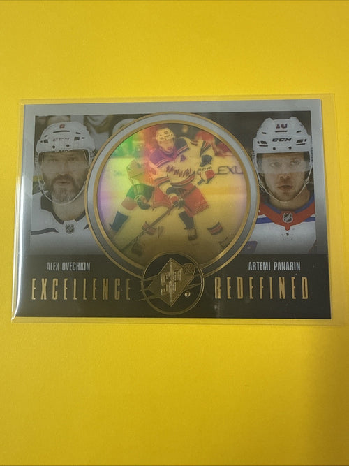 Alex Ovechkin / Artemi Panarin 2024/25 SPx Excellence Redefined Card - front